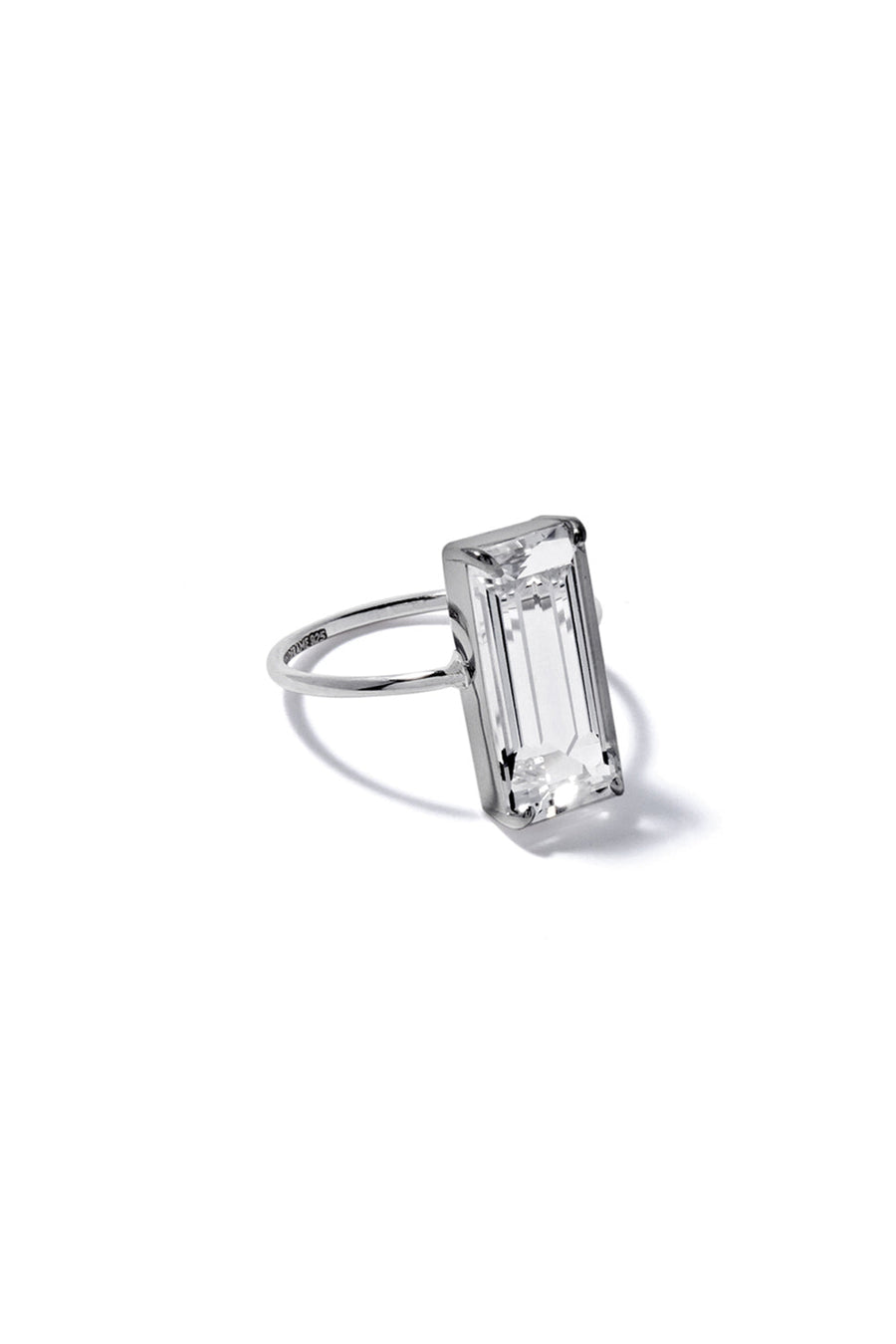 COLORLESS CHUNKY SQUARE RING