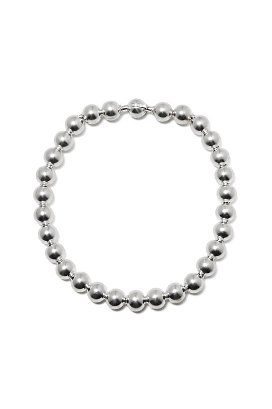 CHERISHING MOMENT SILVER BALL NECKLACE