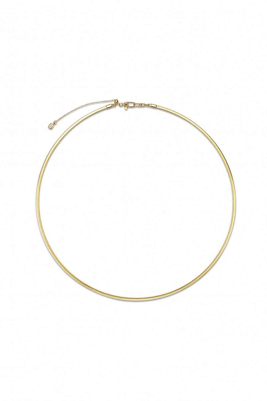 DUAL SQUARE NECKLACE 2.0MM IN GOLD & WHITE GOLD