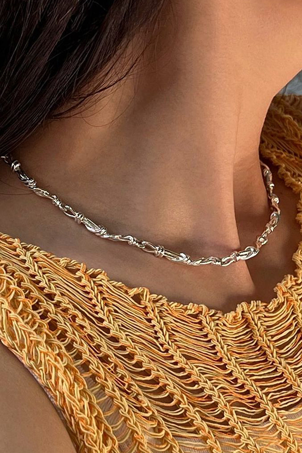 COLLIER CHAÎNE NŒUD GORDIEN