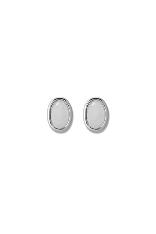 MOTHER'S WHITE QUARTZ STUDS