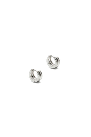 PETITE ROUNDED POTTERY VESSEL ONE-TOUCH EARRINGS