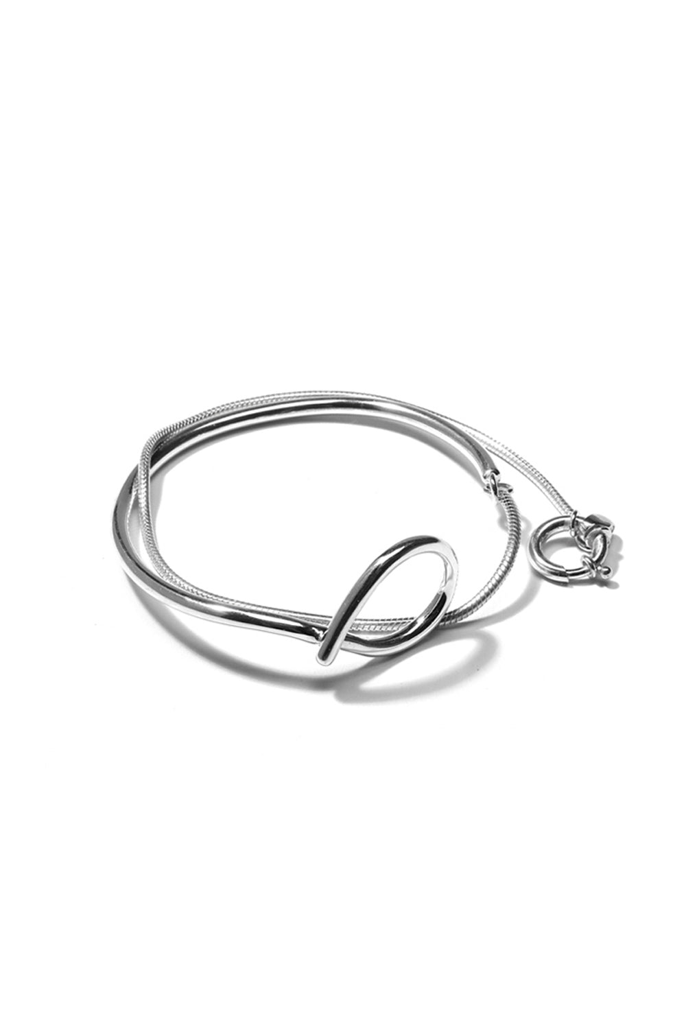 STRAPPY BRACELET IN SILVER