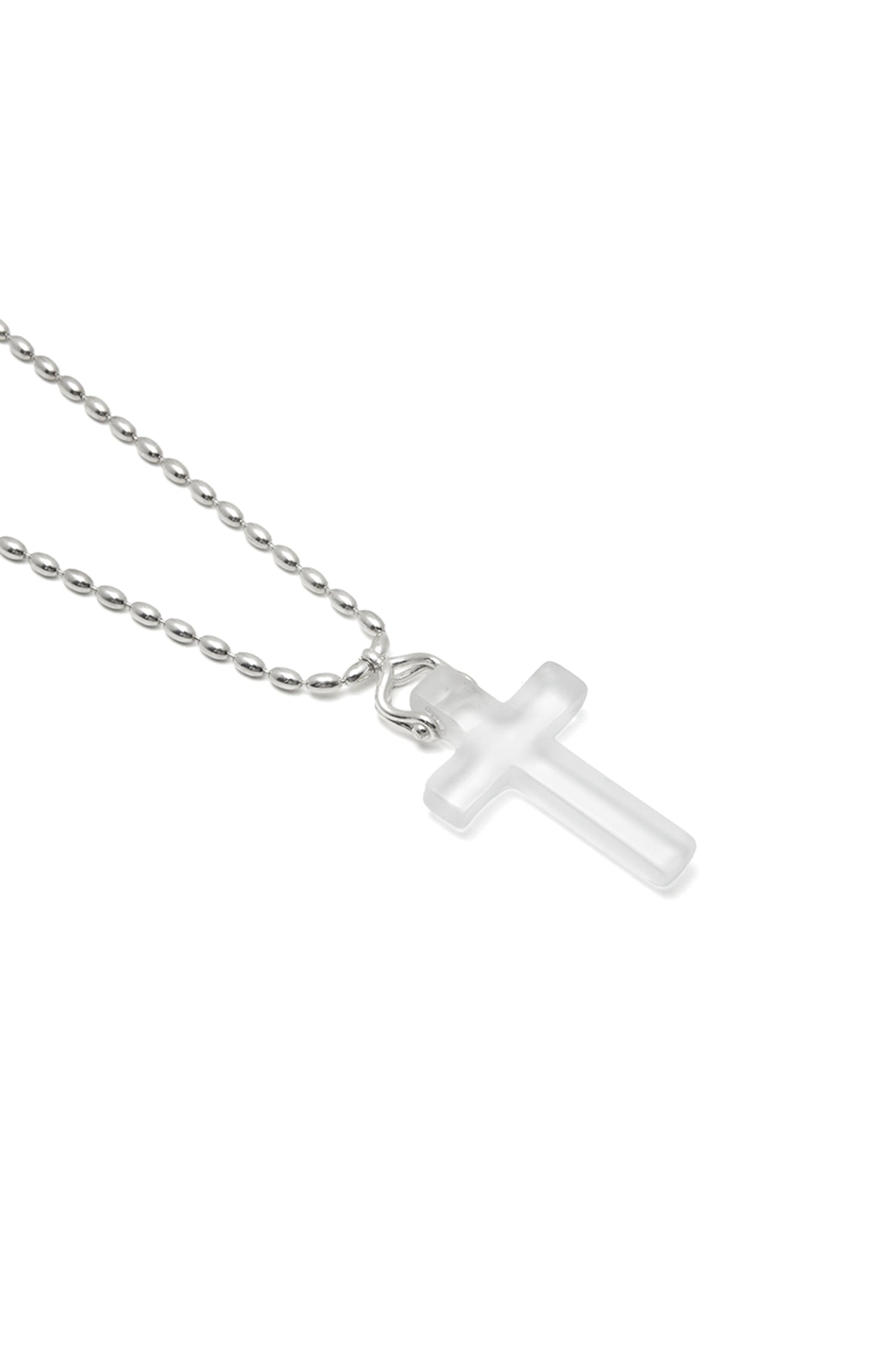 银色祝福不透明石英吊坠