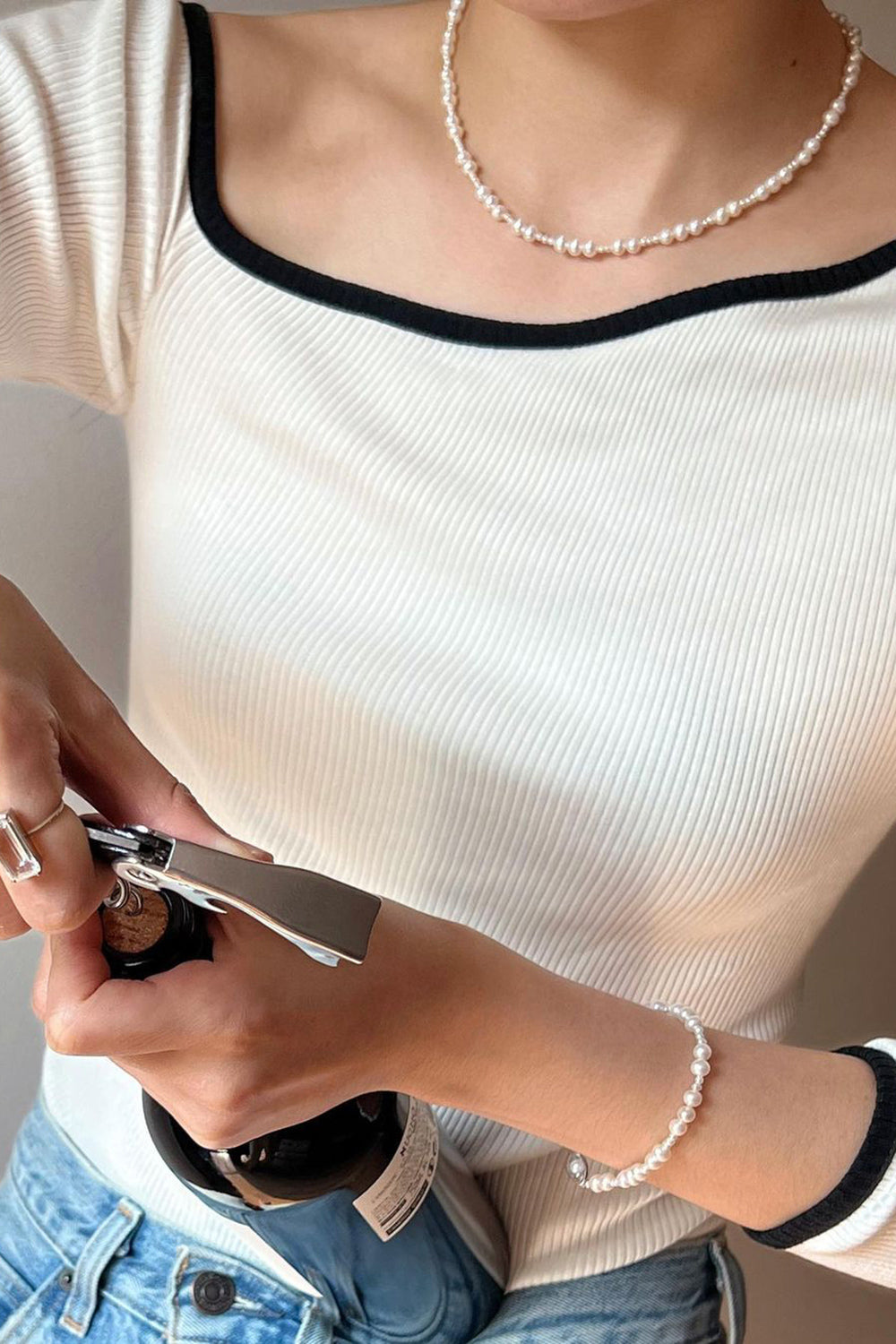 BRACCIALE DI PERLE DOMENICALI