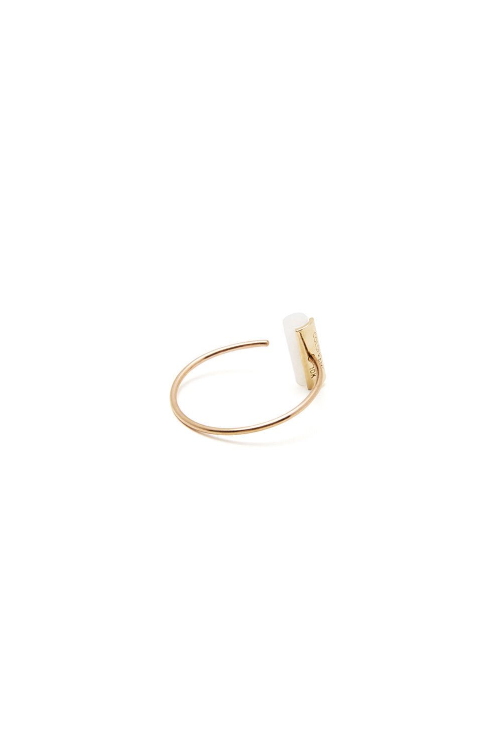 GOLD HOOP WITH QUARTZ S 2015