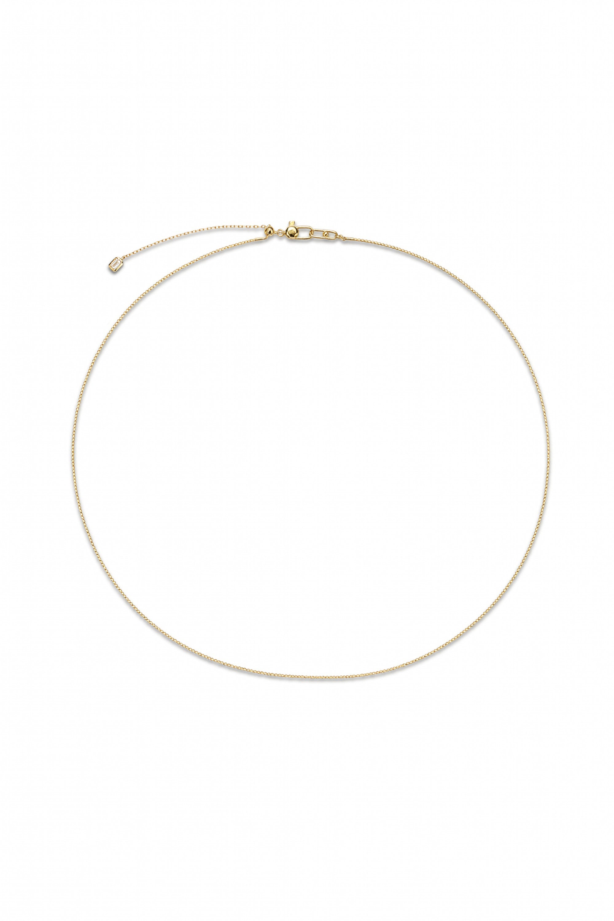 TITANIUM CORE OVAL LINK NECKLACE IN GOLD