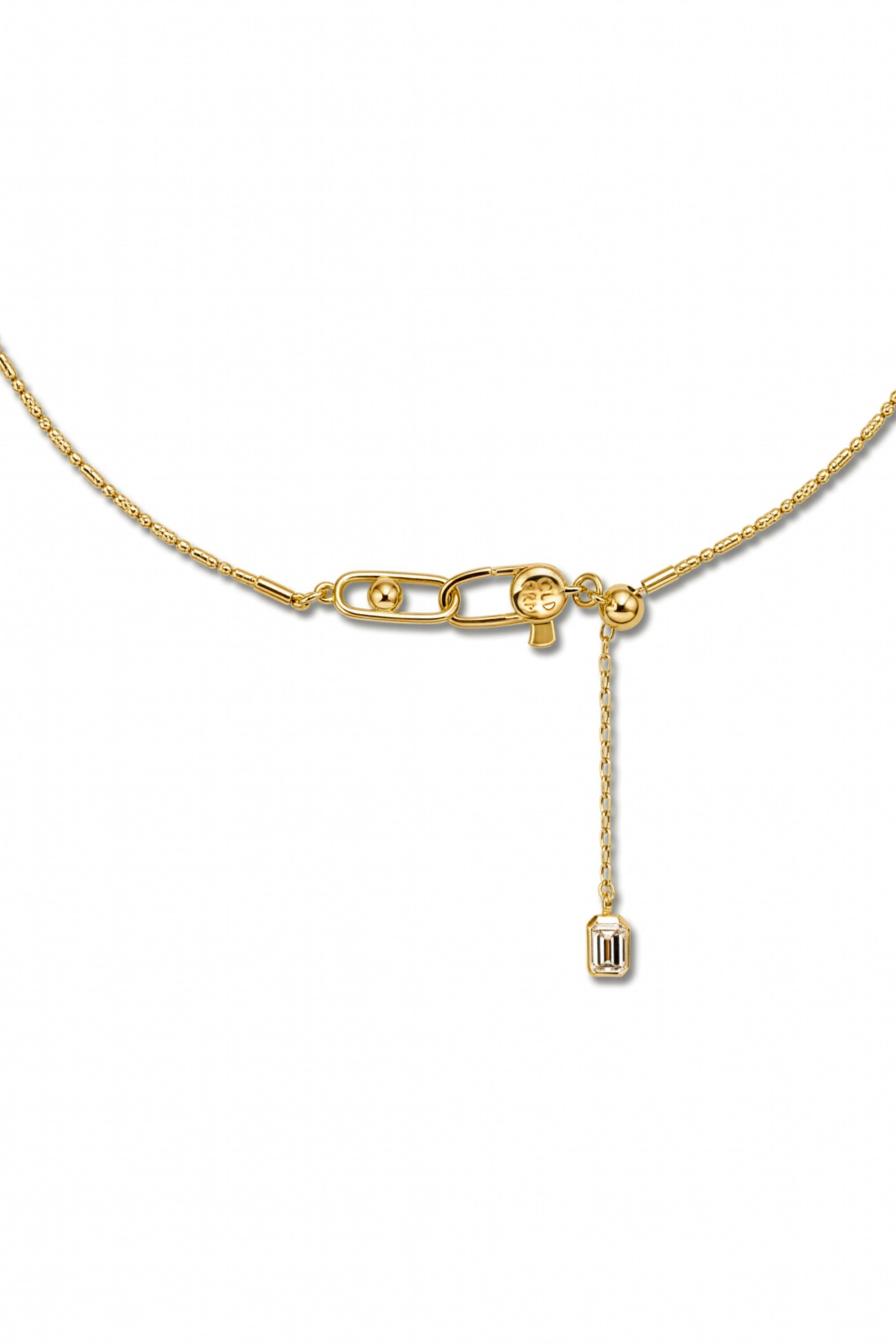 TITANIUM CORE OVAL LINK NECKLACE IN GOLD