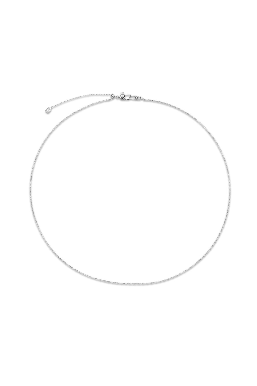 TITANIUM CORE OVAL LINK NECKLACE IN WHITE GOLD