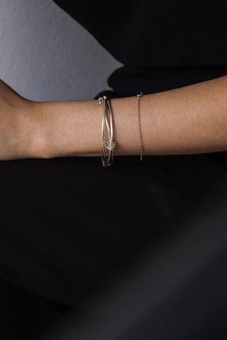 TWO TONES GOLD CHAIN BRACELET
