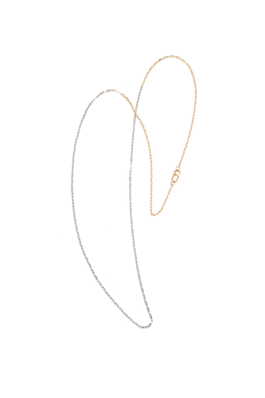 TWO TONES GOLD CHAIN NECKLACE
