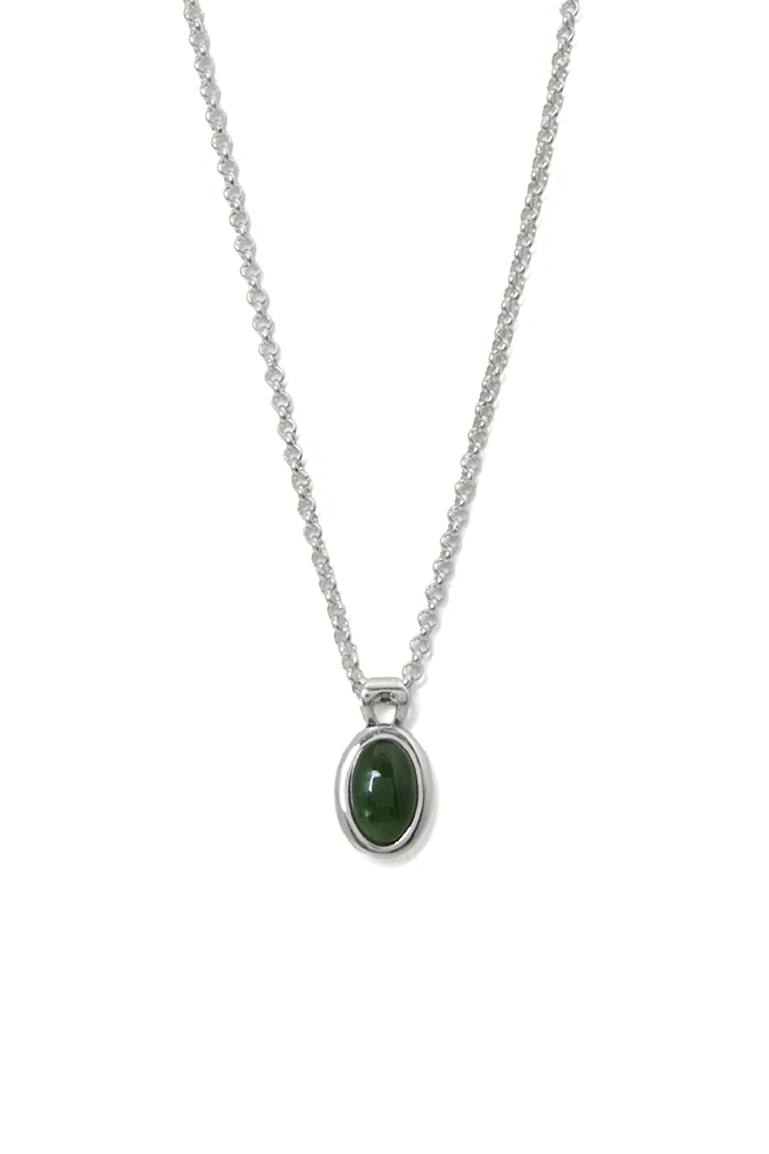 COLLIER EN NÉPHRITE VERTE DE MÈRE
