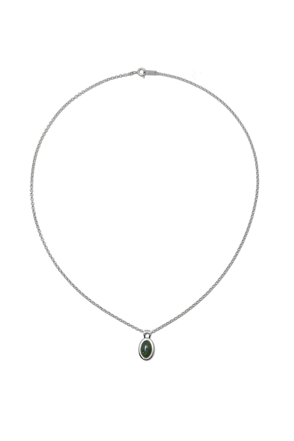 MOTHER'S GREEN NEPHRITE NECKLACE