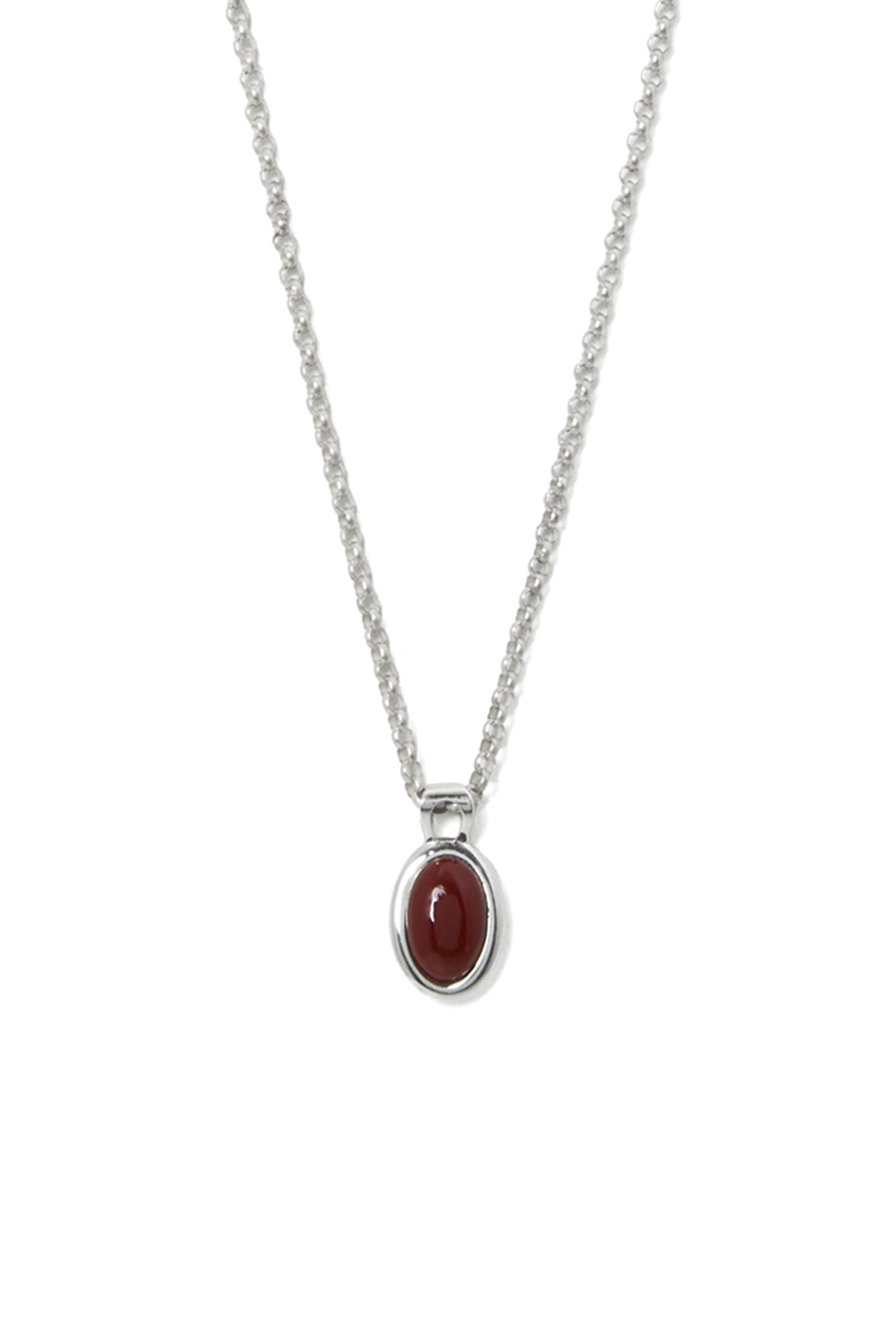 COLLIER EN JASPE ROUGE DE MÈRE