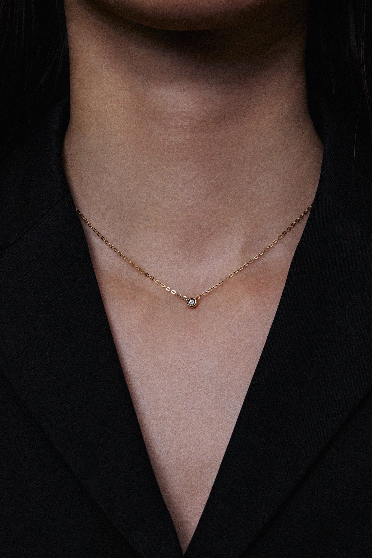 18Kゴールド ダイヤモンド パーフェクション ネックレス 大