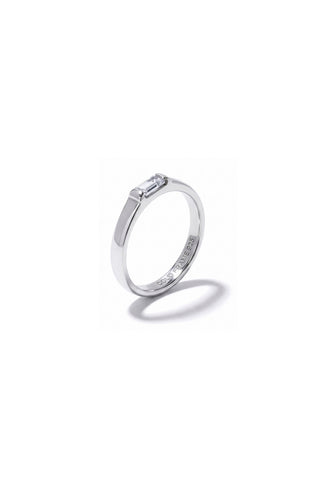 WHITE SAPPHIRE RING FOR LITTLE FINGER