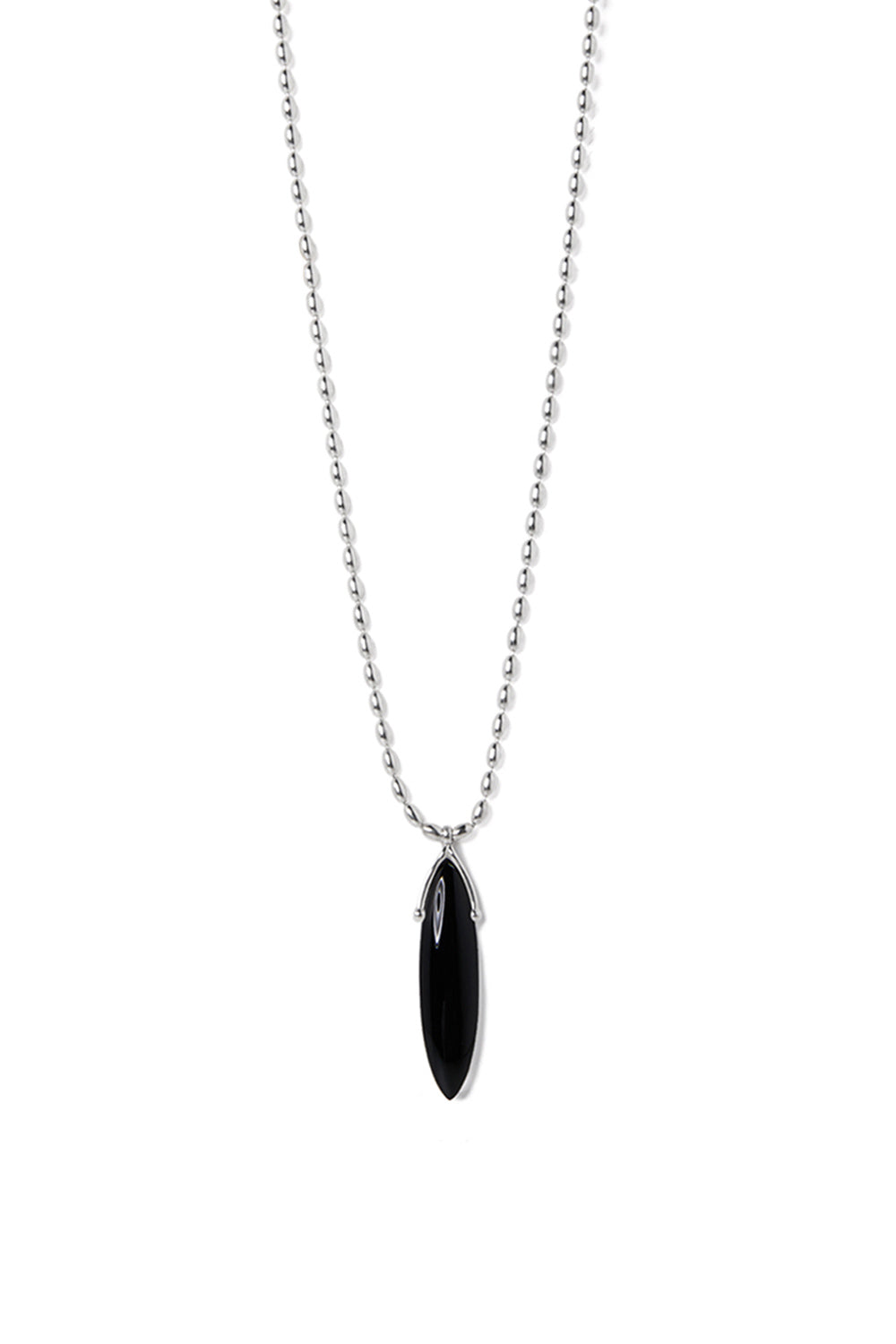 COLLIER OVALE BOHO EN ONYX