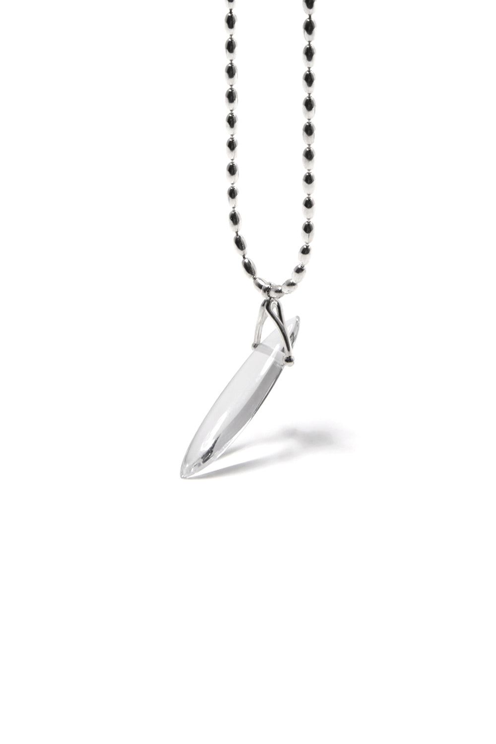 波西米亚椭圆石英项链